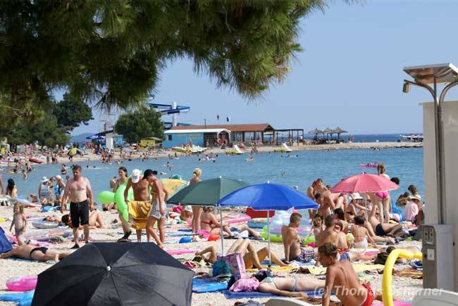 öffentlicher Badestand in Biograd n/m Dalmatien öffentlicher Badestand in Biograd n/m Dalmatien